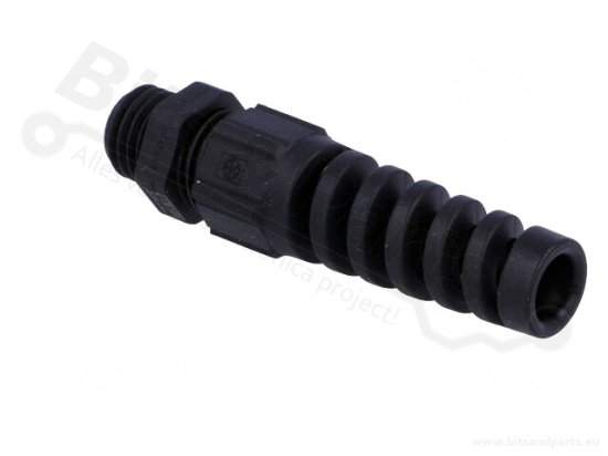 Kabelwartel met trekontlasting M12 IP68 polyamide zwart